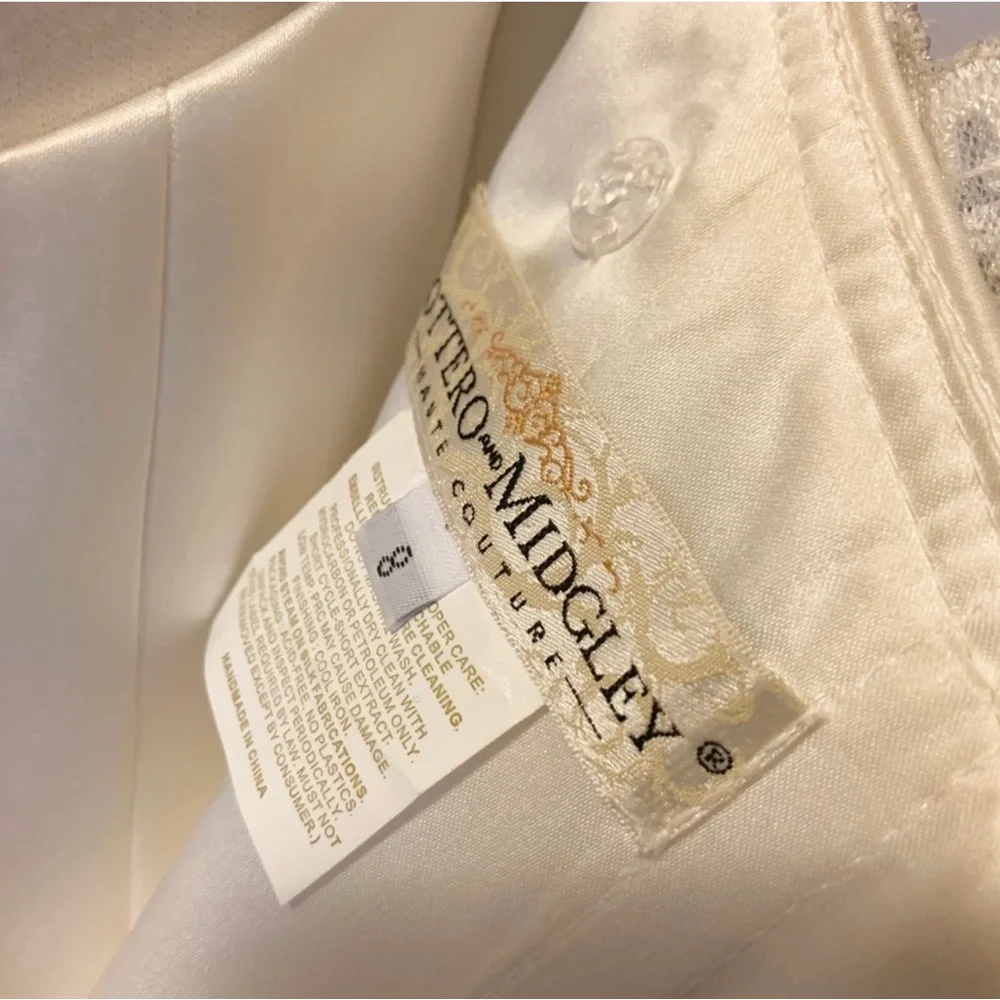 Sottero and Midgley Haute Couture wedding dress gown size 8 Ivory - Picture 5 of 15
